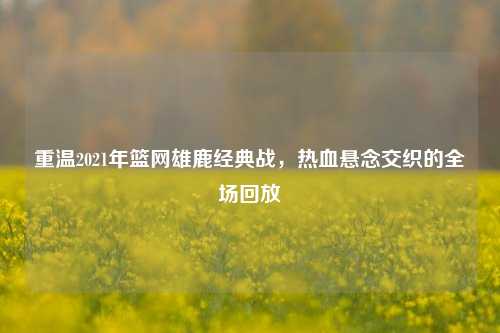 重温2021年篮网雄鹿经典战,热血悬念交织的全场回放