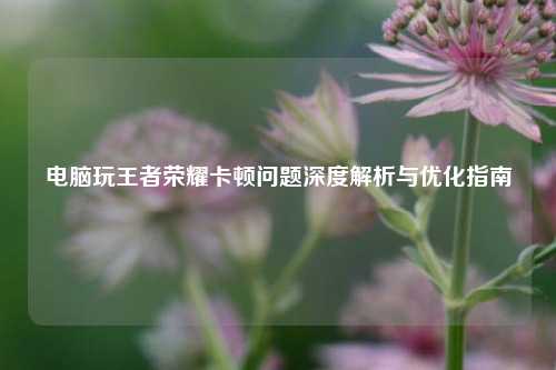 电脑玩王者荣耀卡顿问题深度解析与优化指南