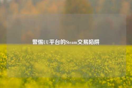 警惕UU平台的Steam交易陷阱