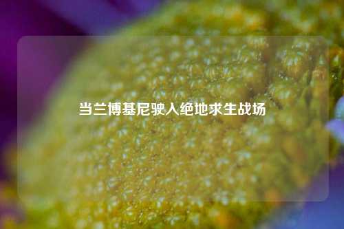 当兰博基尼驶入绝地求生战场