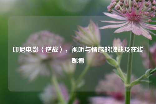印尼电影〈逆战〉，视听与情感的激战及在线观看