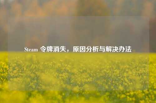 Steam 令牌消失，原因分析与解决办法