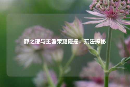 薛之谦与王者荣耀碰撞，玩法探秘