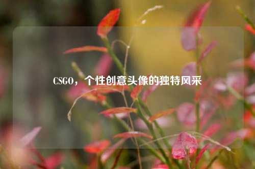 CSGO，个性创意头像的独特风采