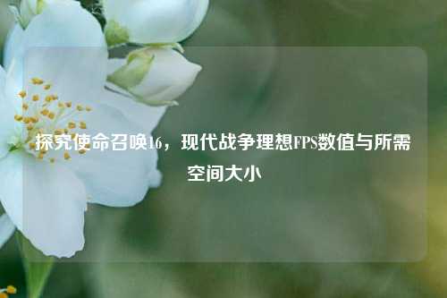 探究使命召唤16，现代战争理想FPS数值与所需空间大小