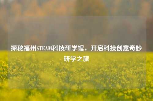 探秘福州STEAM科技研学馆,开启科技创意奇妙研学之旅