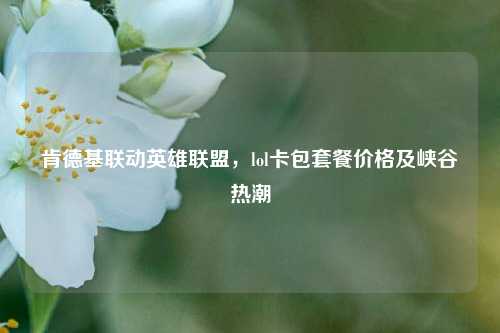 肯德基联动英雄联盟，lol卡包套餐价格及峡谷热潮