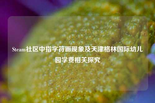 Steam社区中指字符画现象及天津格林国际幼儿园学费相关探究