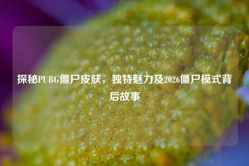 探秘PUBG僵尸皮肤，独特魅力及2026僵尸模式背后故事