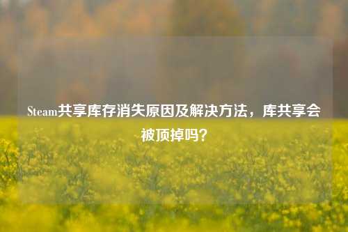 Steam共享库存消失原因及解决方法，库共享会被顶掉吗？