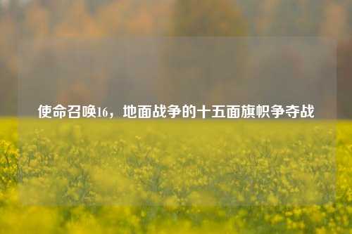 使命召唤16，地面战争的十五面旗帜争夺战