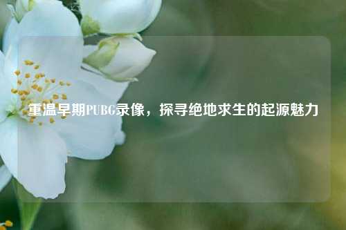 重温早期PUBG录像，探寻绝地求生的起源魅力